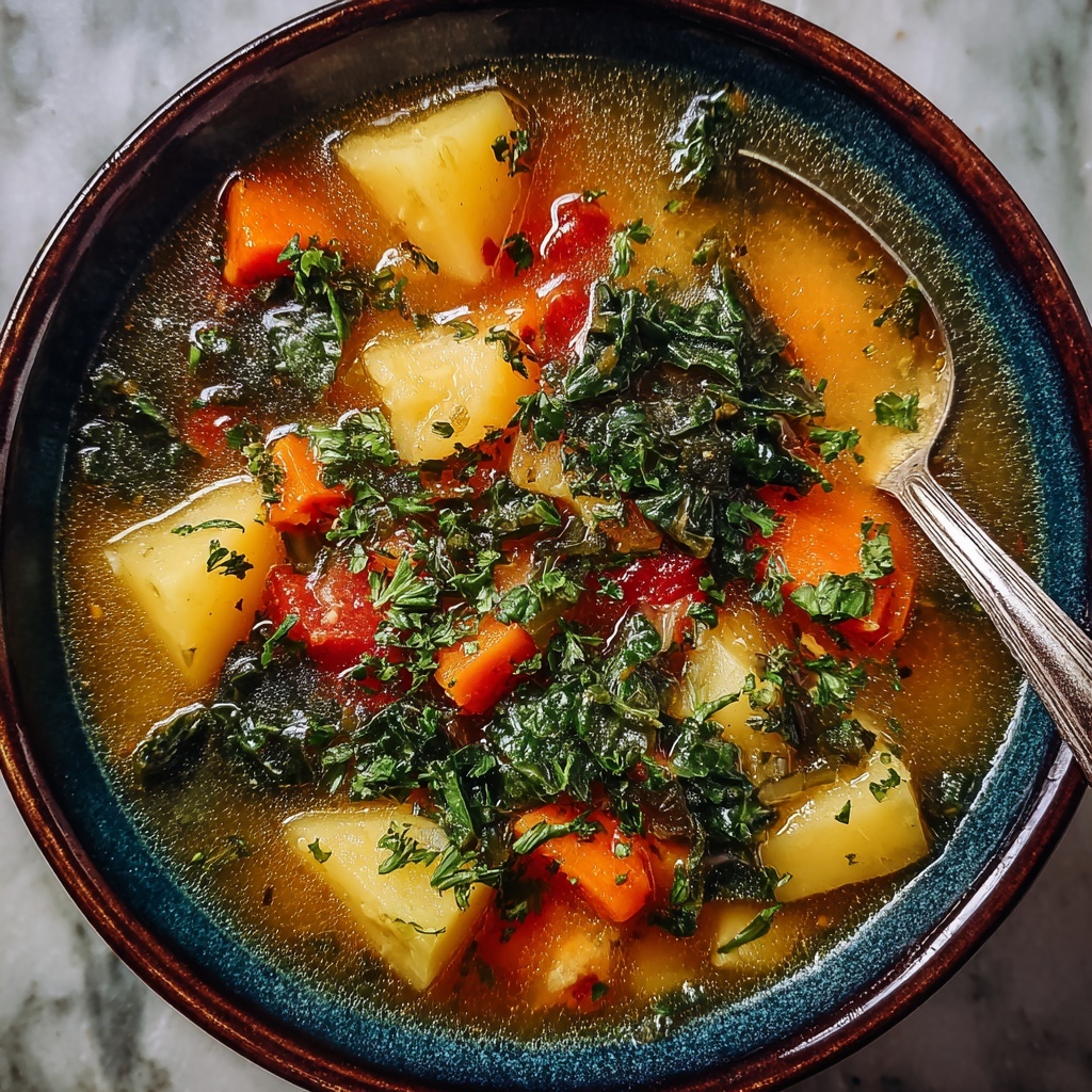 Chunky Potato Kale Soup Recipe - Recipe Image