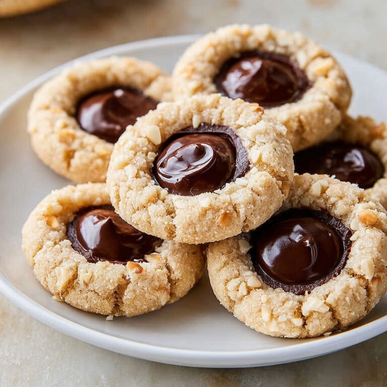 Chocolate Hazelnut Thumbprint Cookies Recipe
