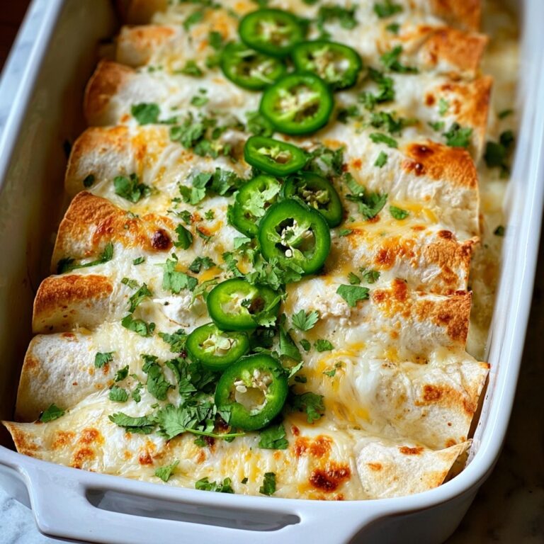 Creamy White Chicken Enchiladas Recipe