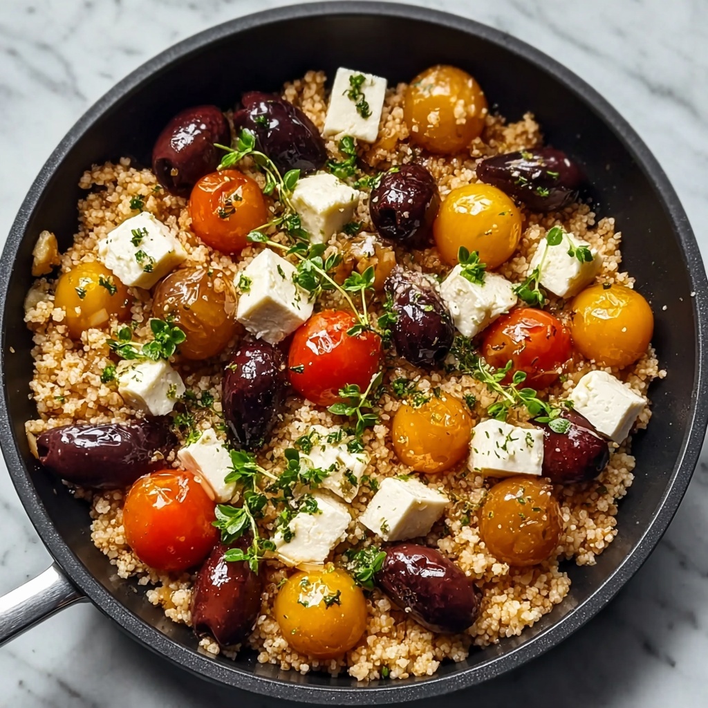 Mediterranean Keto Ground Chicken Skillet with Olives and Feta Recipe - Recipe Image