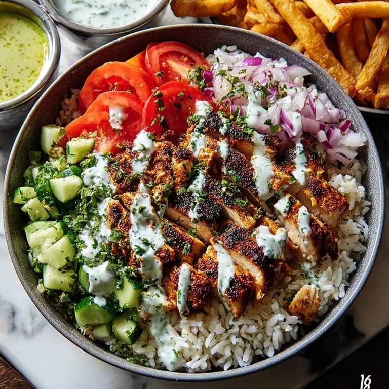 2-Hour Grilled Chicken Shawarma Bowls with Creamy Garlic Sauce Recipe
