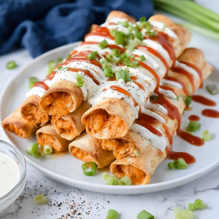 Baked Buffalo Chicken Taquitos Recipe