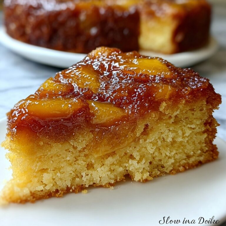 Brown Sugar Peach Cake Recipe