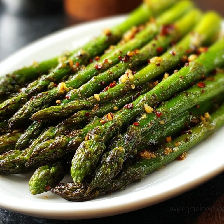 Roasted Asparagus with Garlic Chili Crunch Recipe