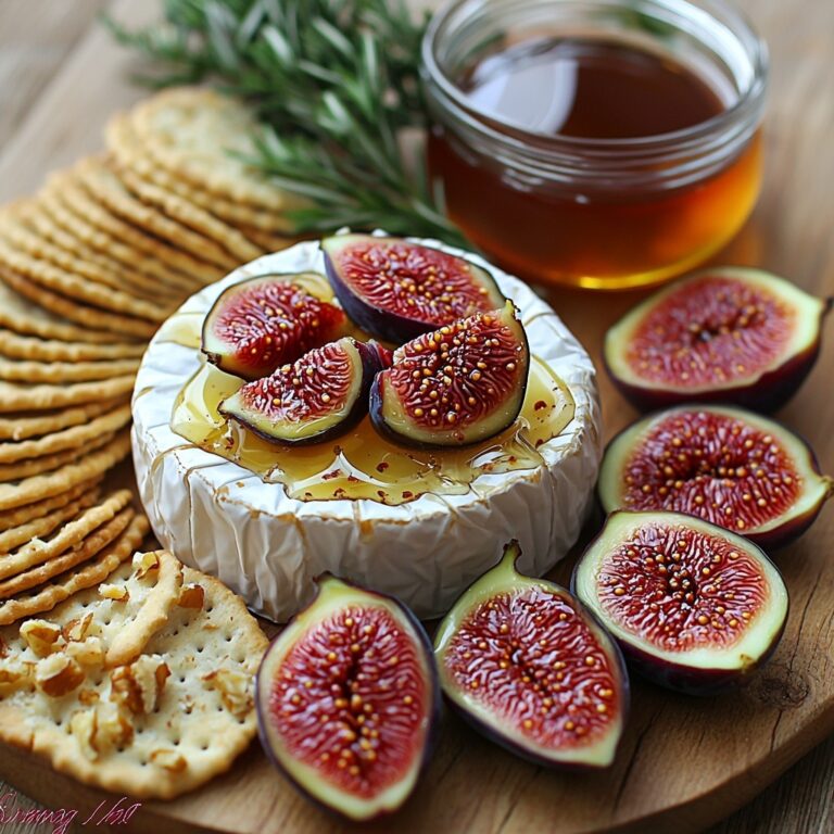 Warm Baked Brie with Figs and Pecans Recipe