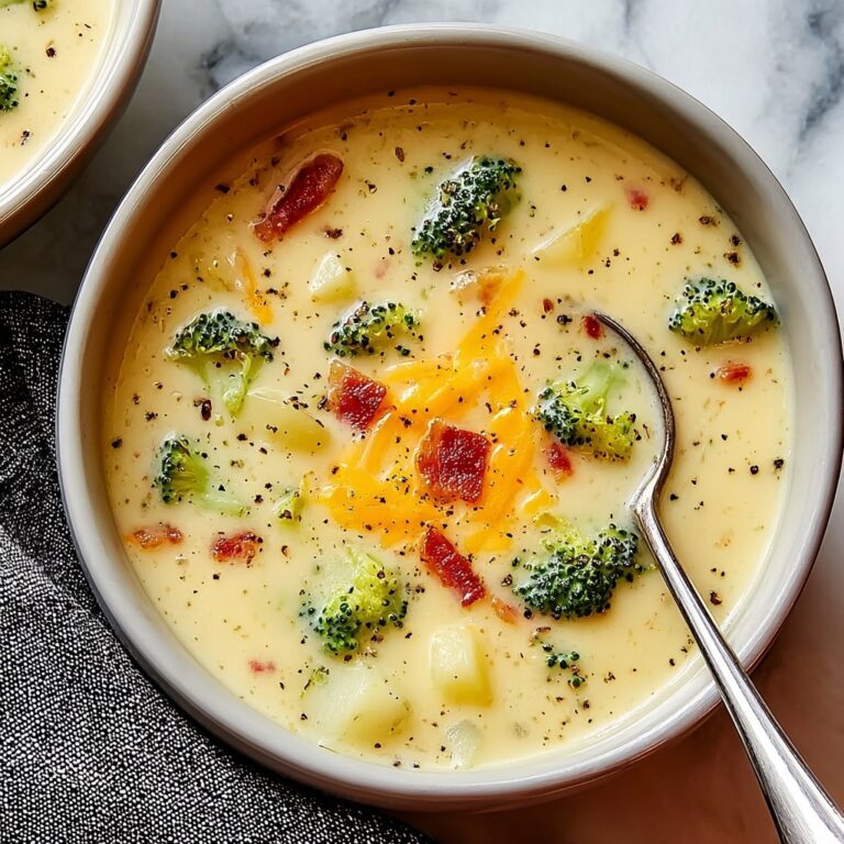 Cheddar Broccoli Potato Soup Recipe