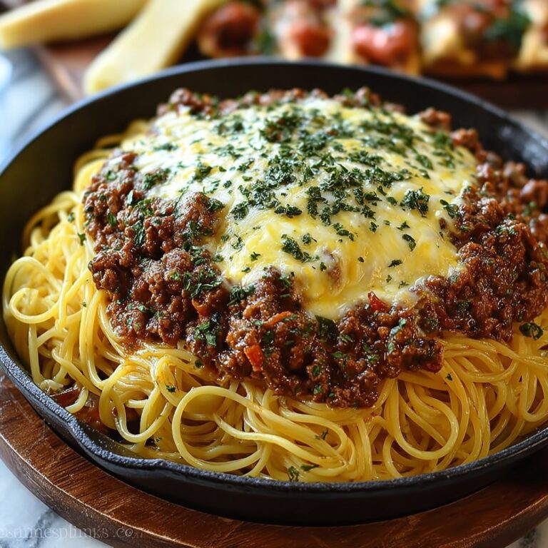 Indulgent Cajun Beef Spaghetti in Creamy Three-Cheese Sauce Recipe