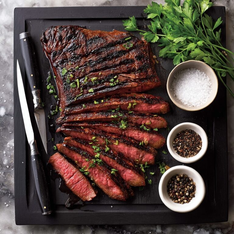 Sous Vide Flank Steak with Honey Soy Balsamic Marinade Recipe