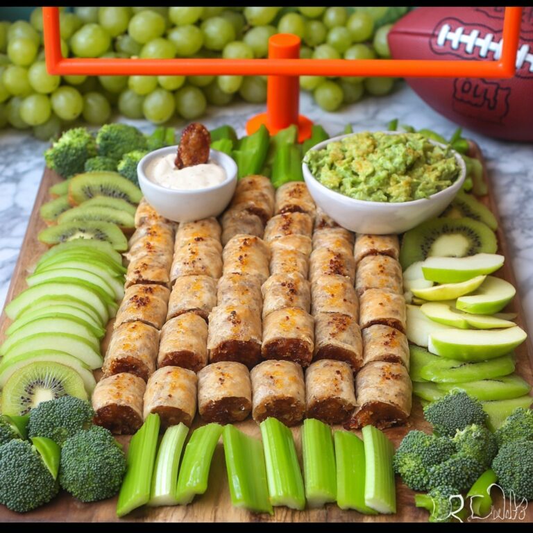 Super Bowl Football Appetizer Board Recipe