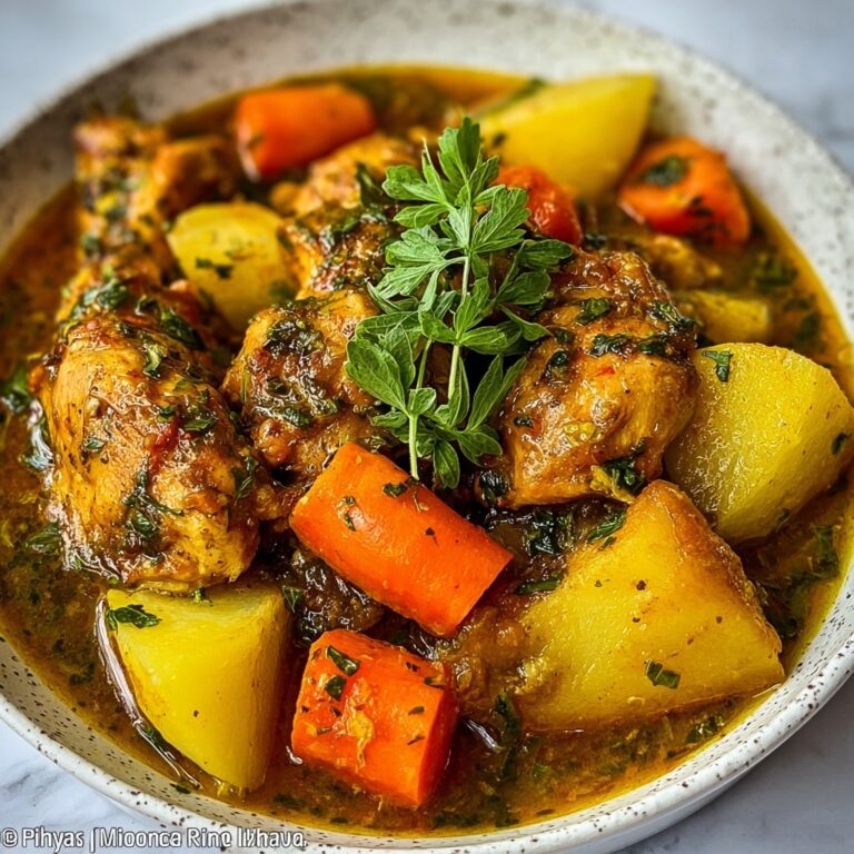 Rustic Chicken & Potato Stew with Carrot & Herbs Recipe