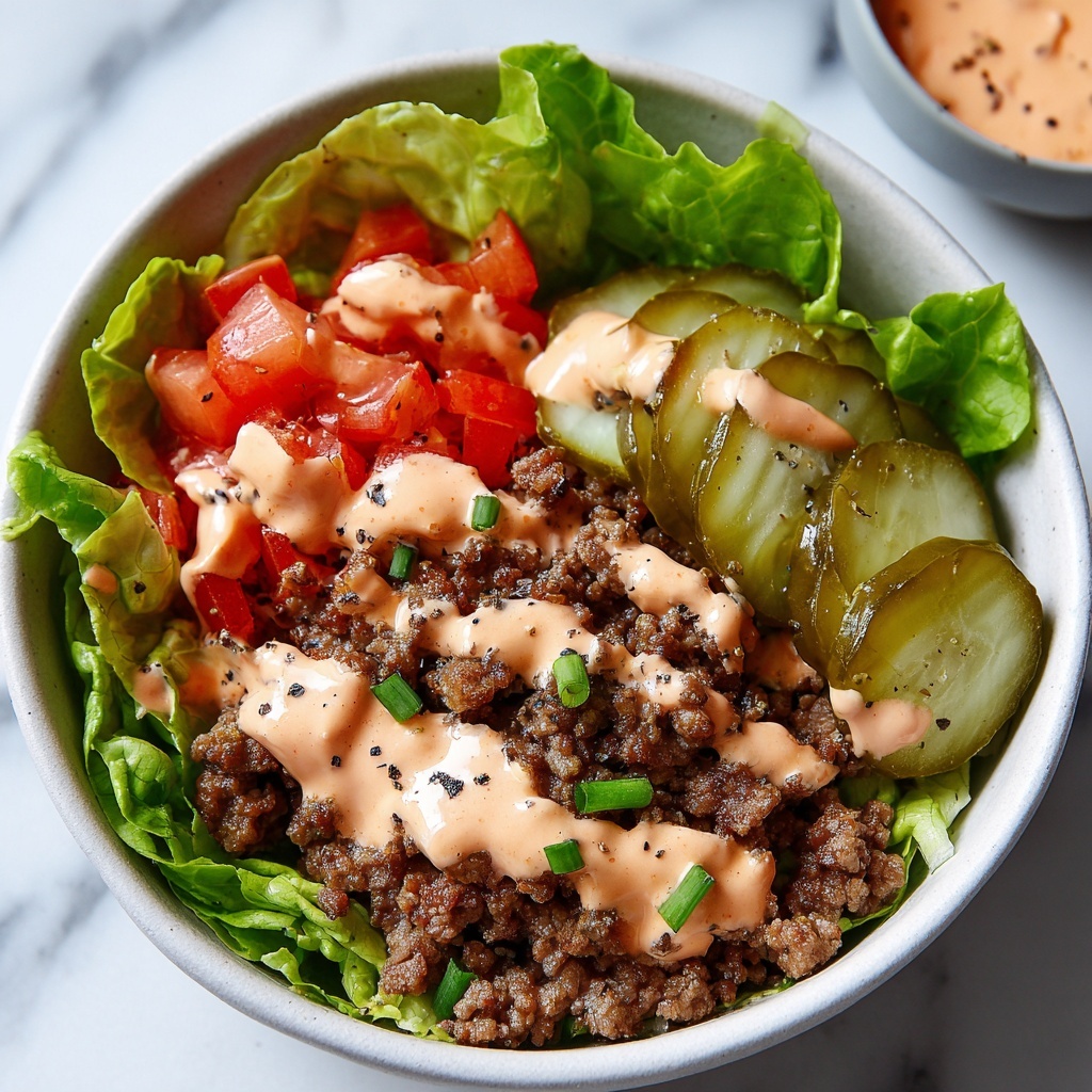 Burger in a Bowl Recipe - Recipe Image