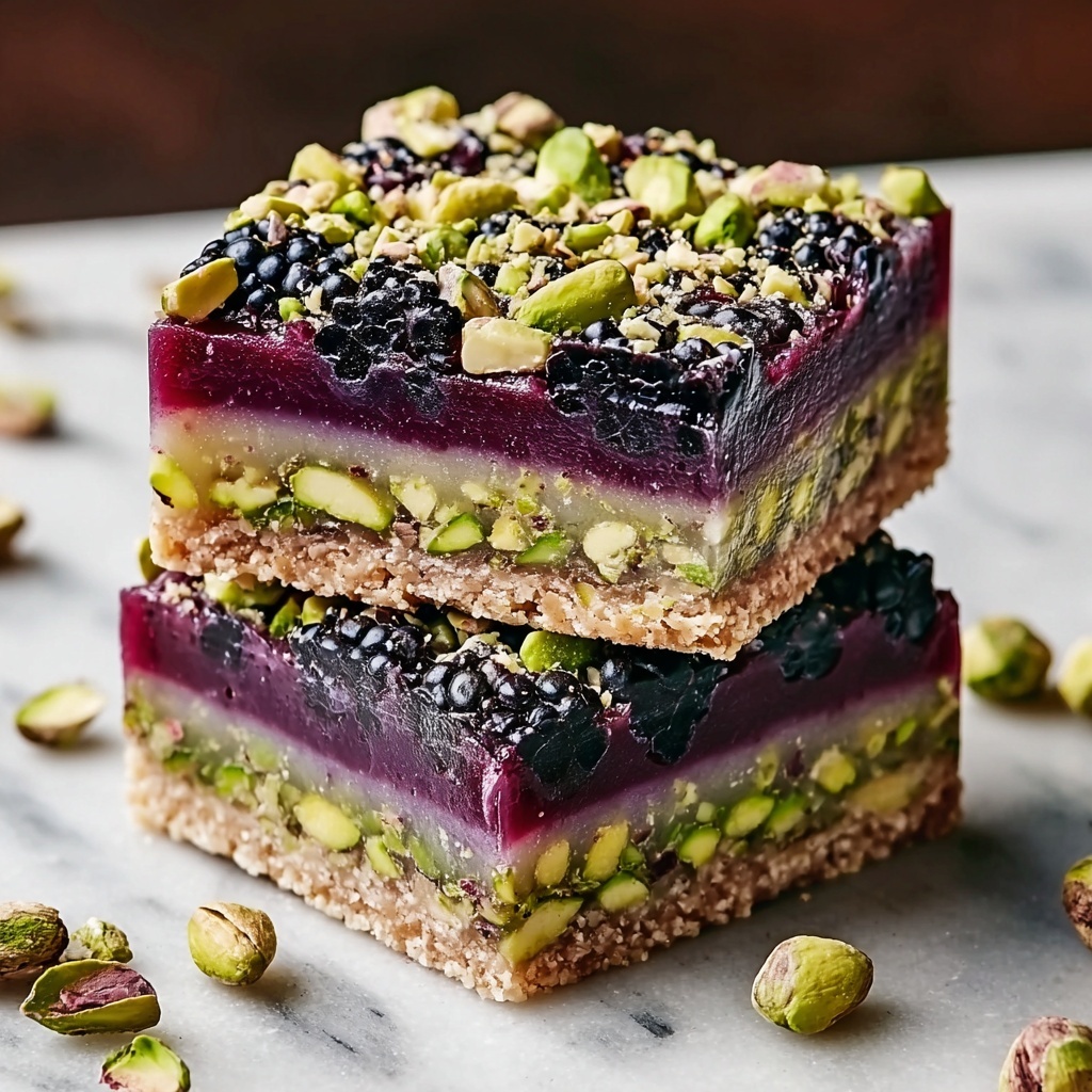Blackberry Pistachio Dream Bars Recipe - Recipe Image