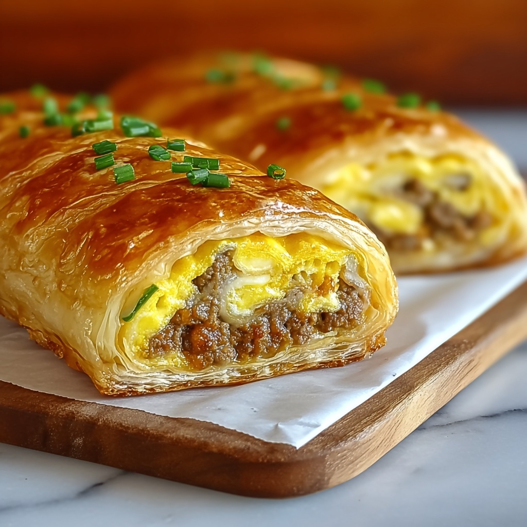 Sausage Egg & Cheese Roll-Ups Recipe - Recipe Image