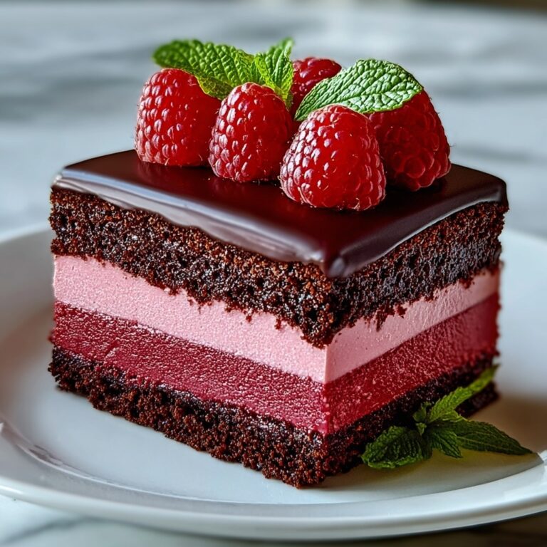 Heavenly Raspberry Chocolate Mousse Cake Recipe