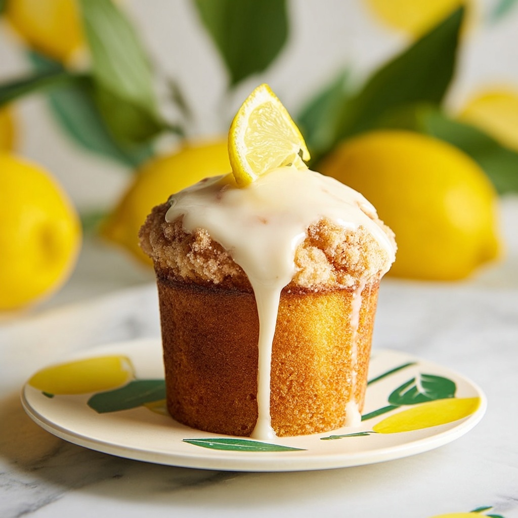 Moist Vegan Lemon Muffins Recipe - Recipe Image