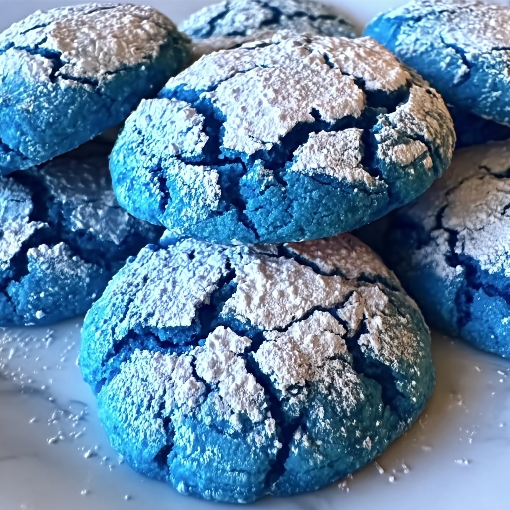 Blue Crinkle Cookies: Easy Festive Treats Everyone Will Love Recipe - Recipe Image