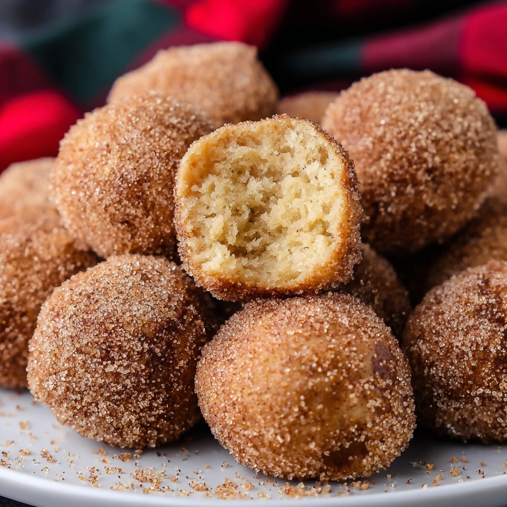 Mini Baked Cinnamon Sugar Donut Bites Recipe - Recipe Image