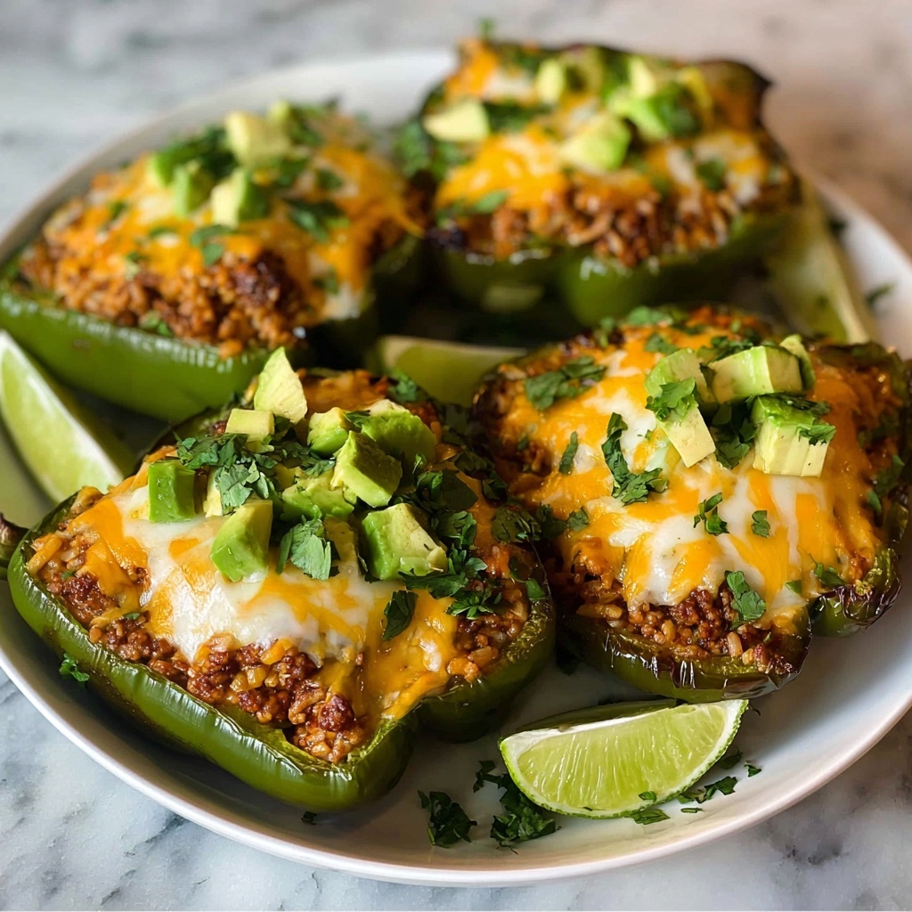 Taco-Stuffed Poblano Peppers Recipe - Recipe Image