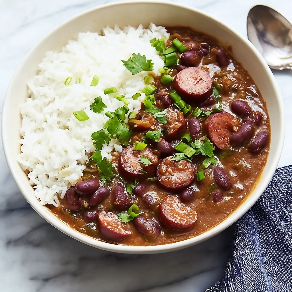 Creole Red Beans and Rice with Andouille Sausage Recipe - Recipe Image