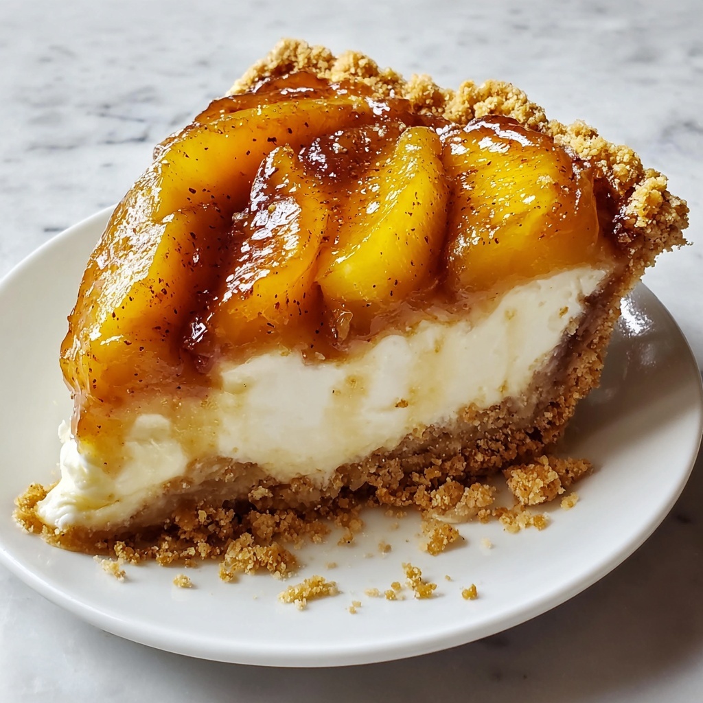 Peach Cobbler Cheesecake Fusion Recipe - Recipe Image