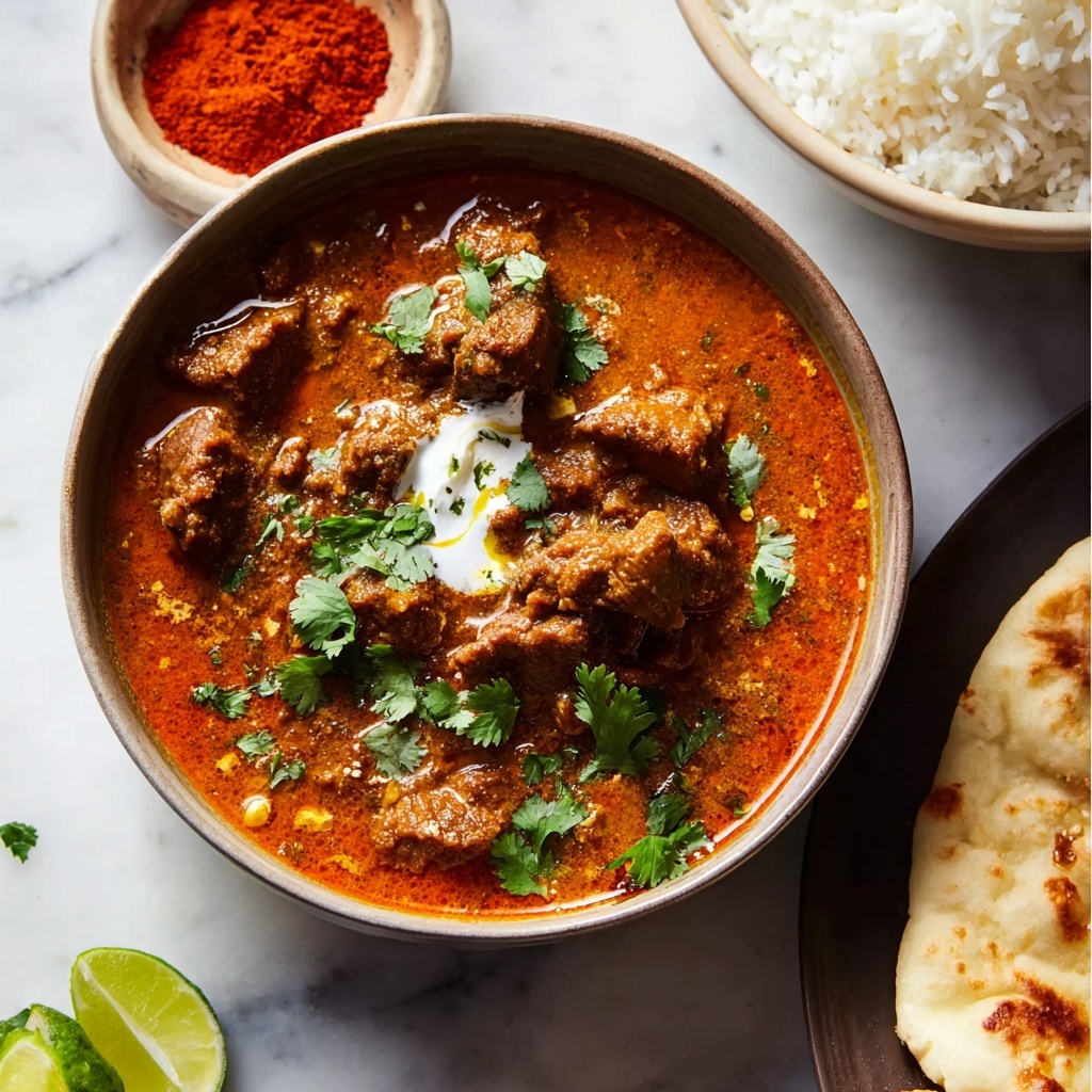 Easy Slow Cooked Indian Lamb Curry (Rogan Josh) Recipe - Recipe Image