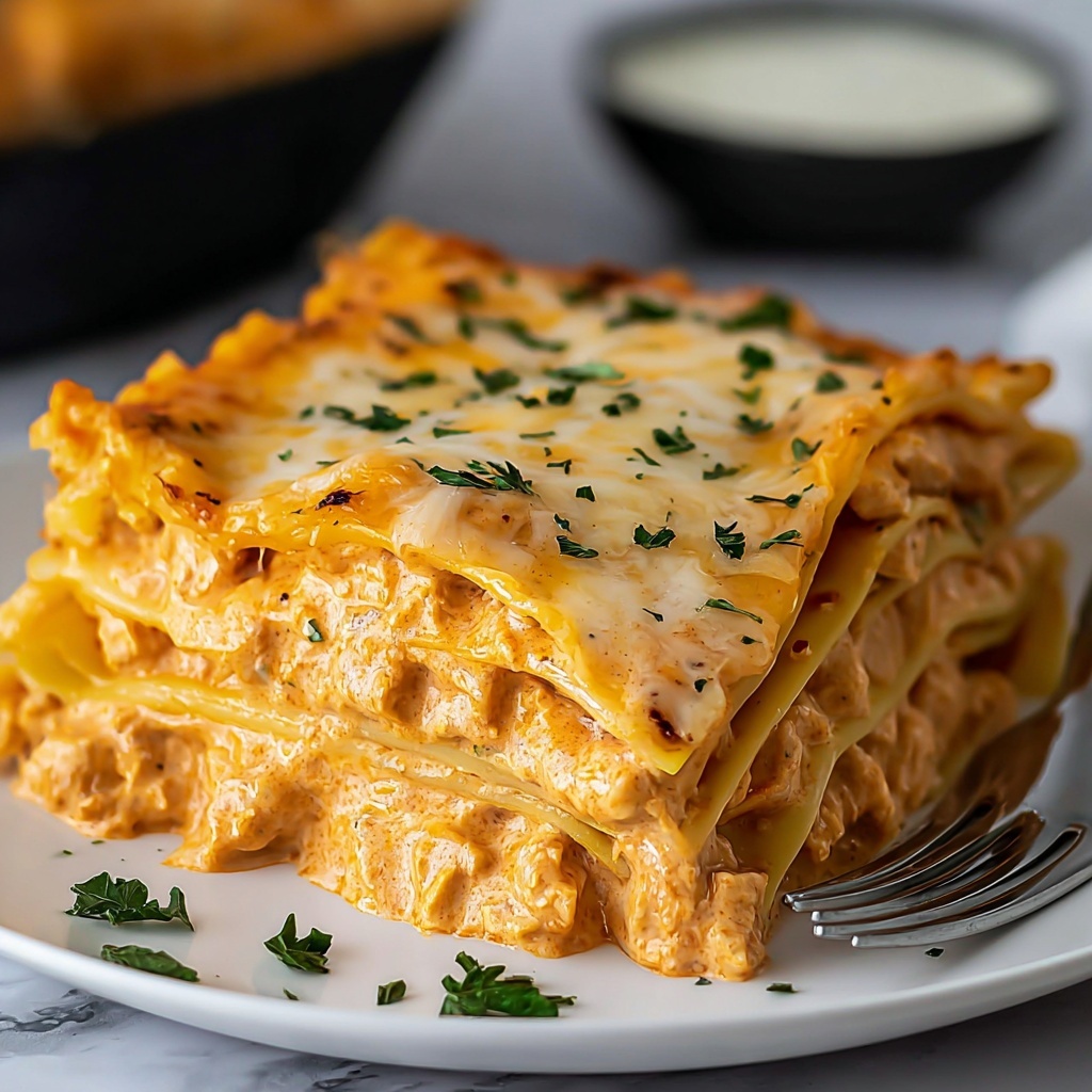 Buffalo Chicken Lasagna Recipe - Recipe Image