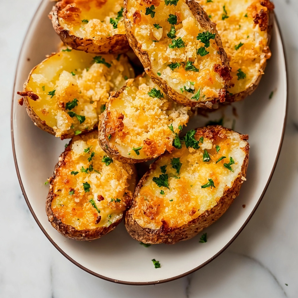 Crispy Parmesan Garlic Potatoes Recipe - Recipe Image