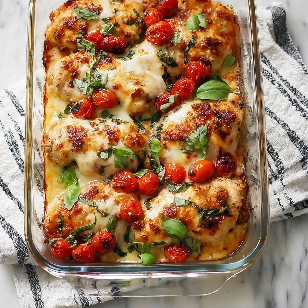 Baked Caprese Chicken Recipe - Recipe Image