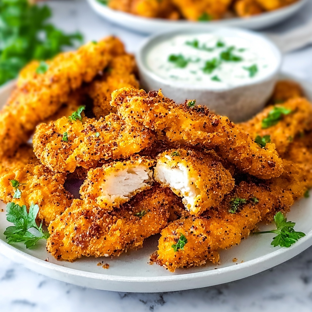 Crunchy Homemade Chicken Fingers: The Ultimate Family Treat Recipe - Recipe Image