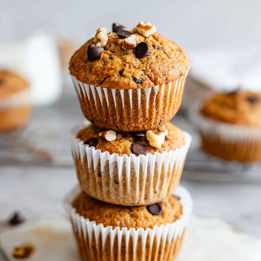Vegan Banana Chocolate Chip Muffins Recipe - Recipe Image