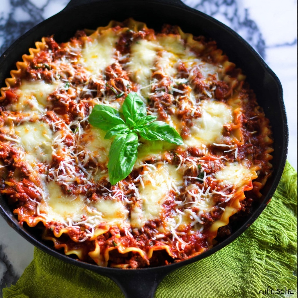 Easy Skillet Lasagna Recipe - Recipe Image