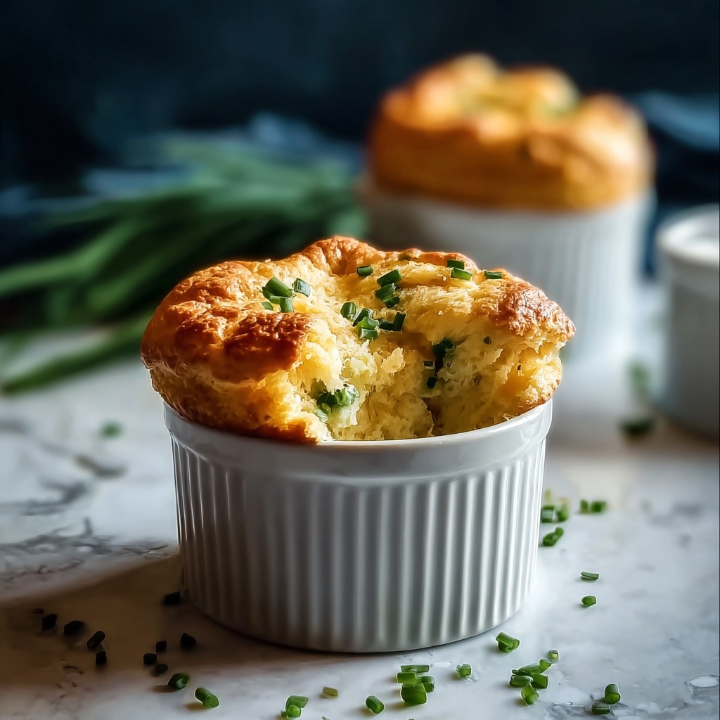 Gruyère and Chive Soufflé Recipe - Recipe Image