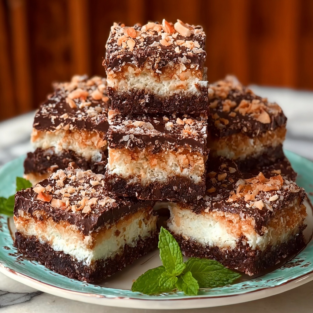 Coconut Macaroon Brownies Recipe - Recipe Image
