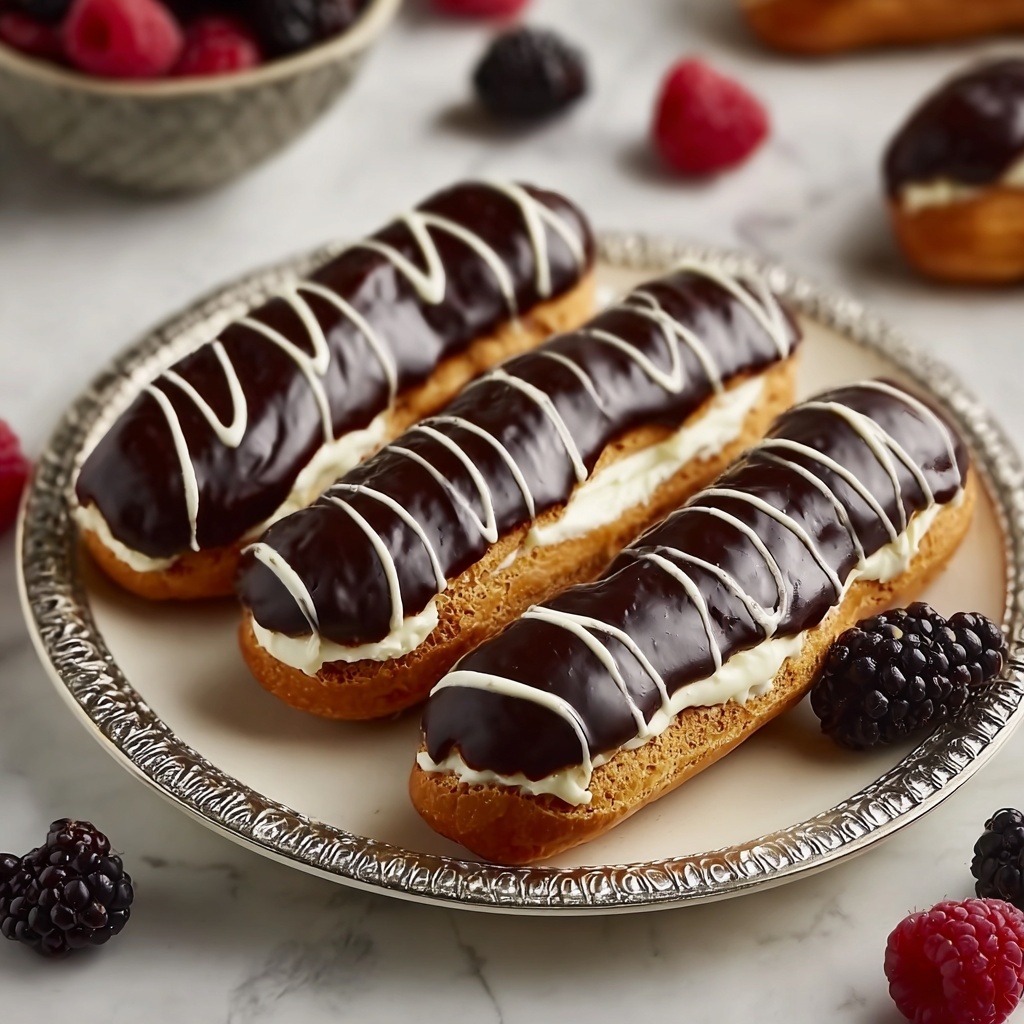 Classic Chocolate Éclairs Recipe - Recipe Image