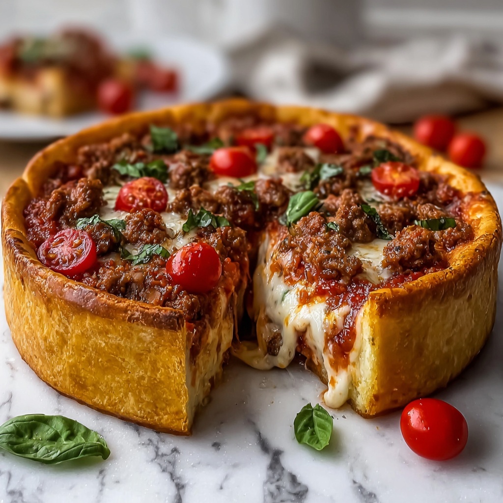 Deep-Dish Pizza Pie Recipe - Recipe Image