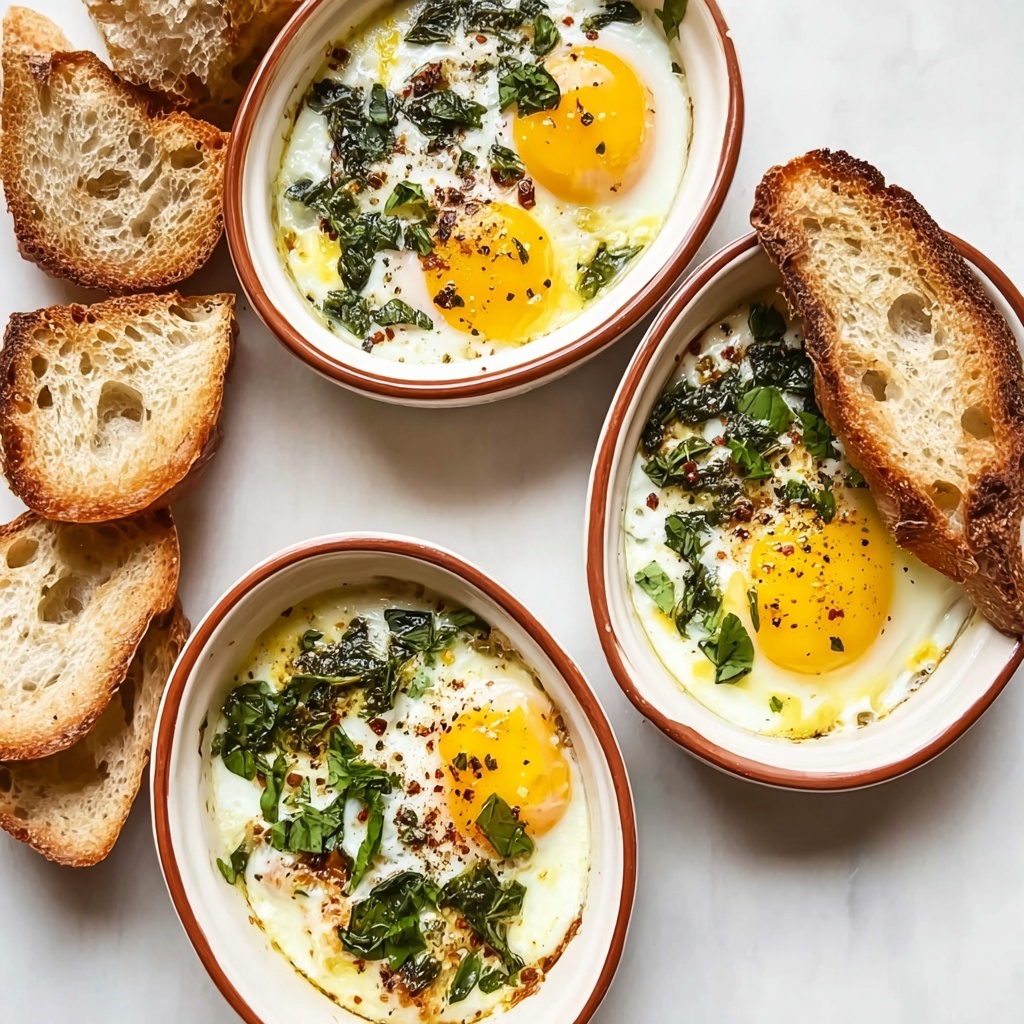 Eggs Cocotte with Cream and Cheese Recipe - Recipe Image