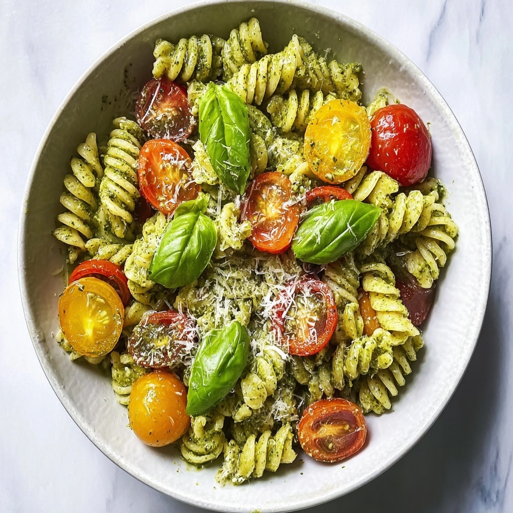 Plant-Based Pasta with Cherry Tomatoes and Basil Recipe - Recipe Image