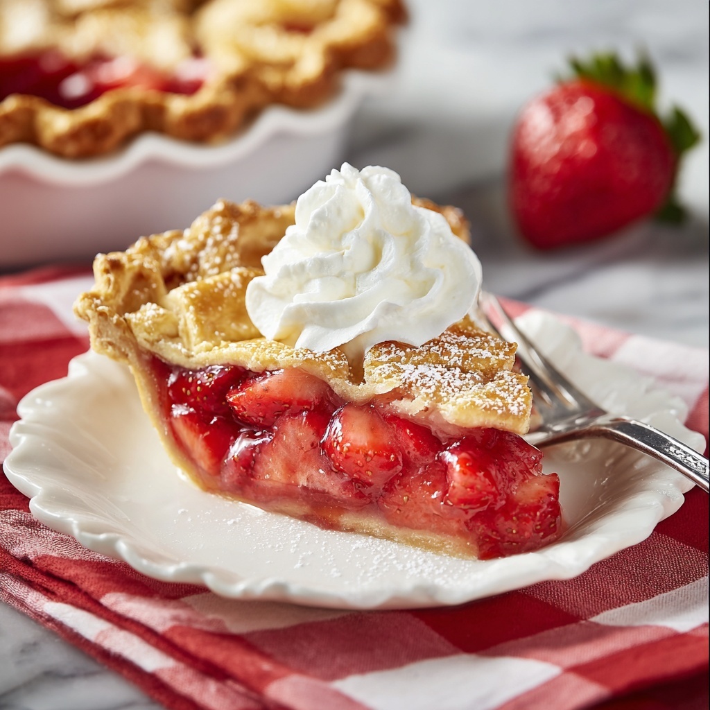 Strawberry Rhubarb Pie Recipe - Recipe Image