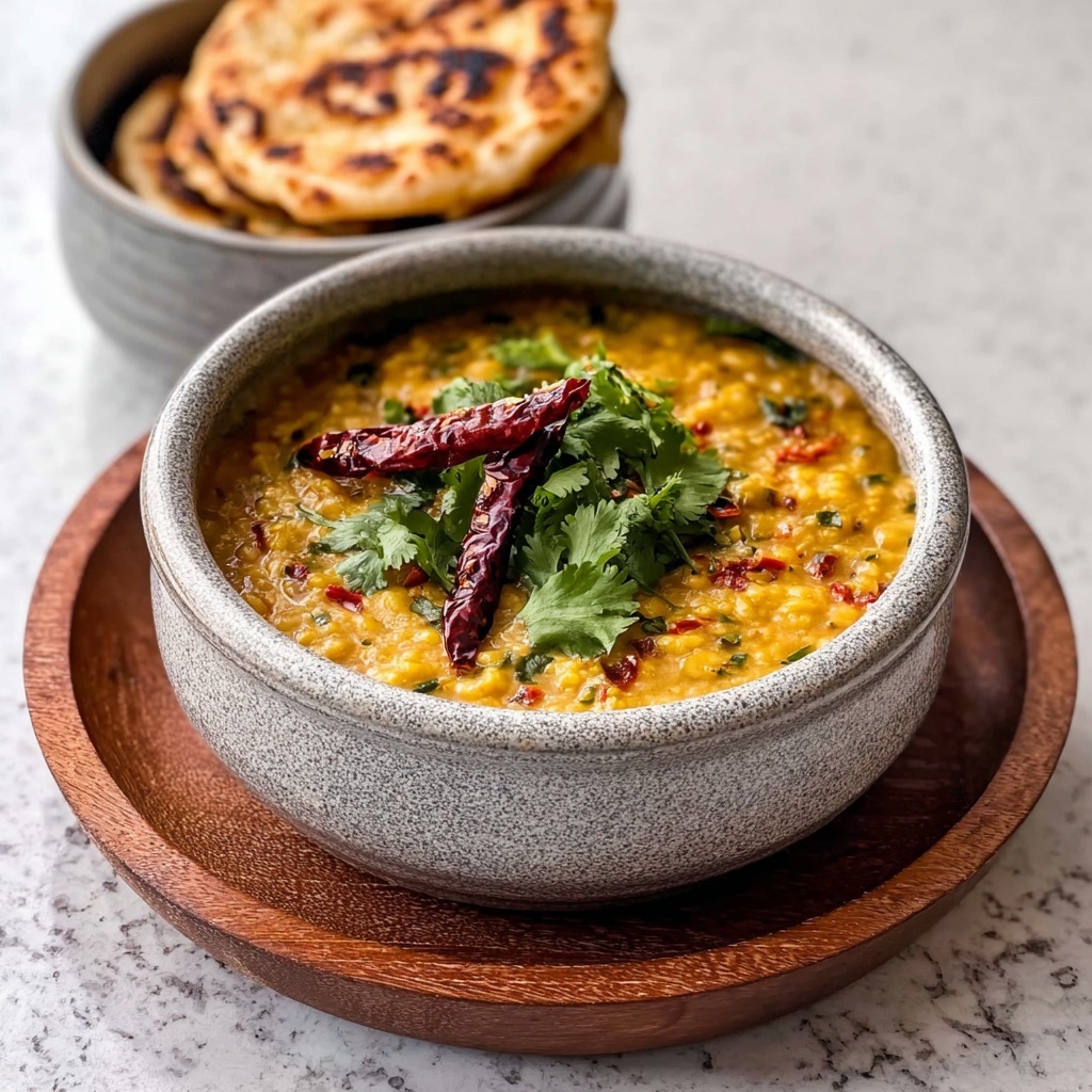 Sri Lankan Dhal Curry with Coconut Roti Recipe - Recipe Image