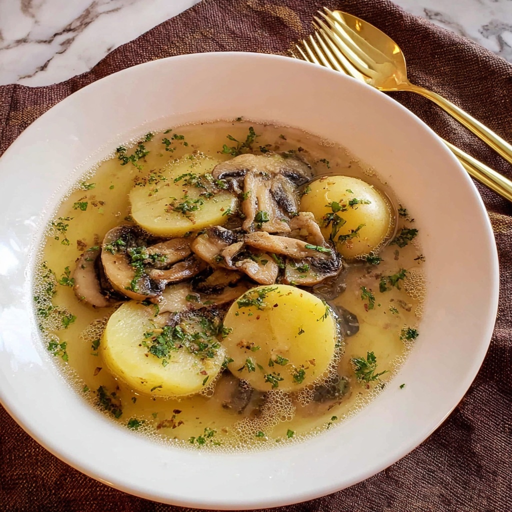 Russian Potato and Mushroom Soup Recipe - Recipe Image