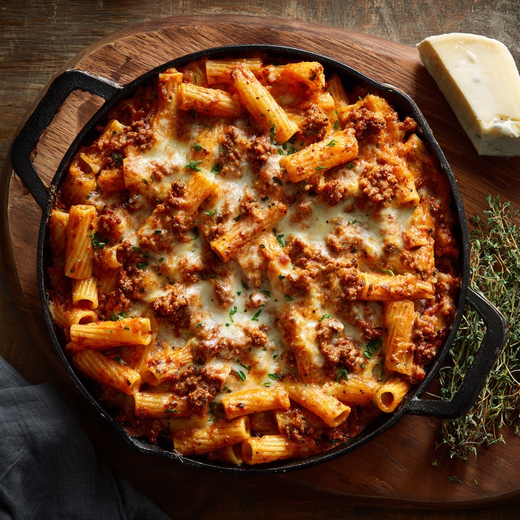 Baked Rigatoni with Sausage and Boursin Cheese Recipe - Recipe Image