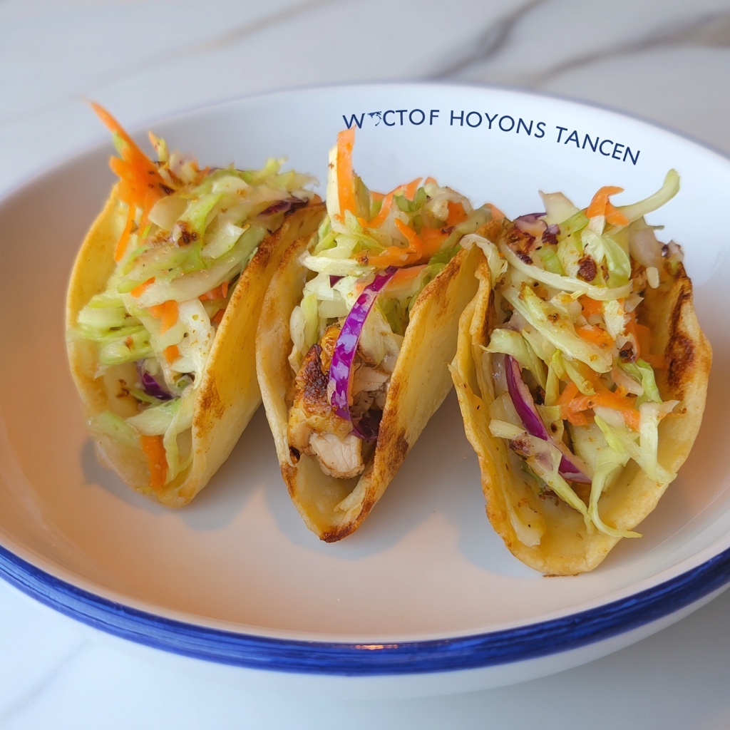 Spicy Chicken Wonton Tacos Recipe - Recipe Image