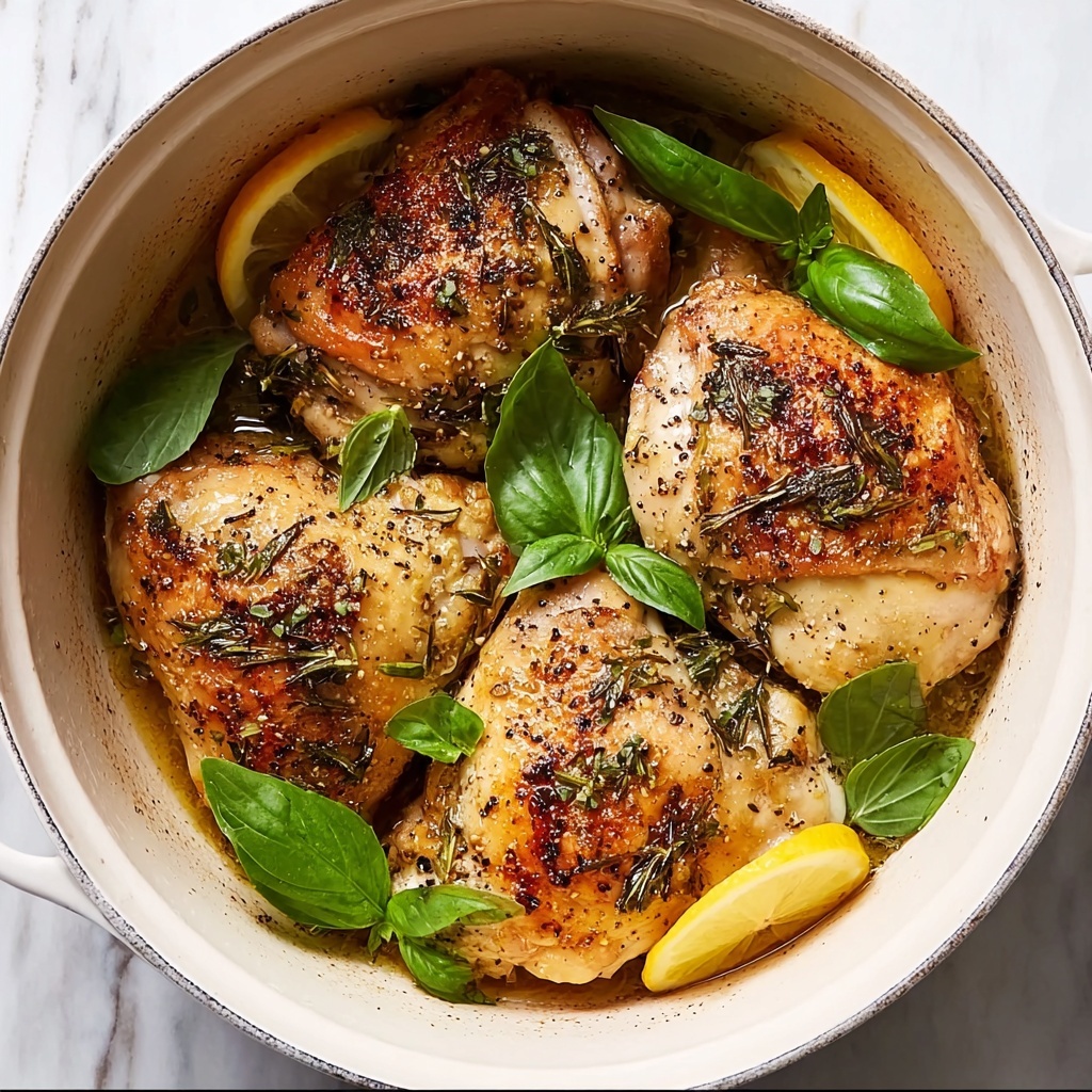 One-Pan Lemon Basil Chicken Recipe - Recipe Image
