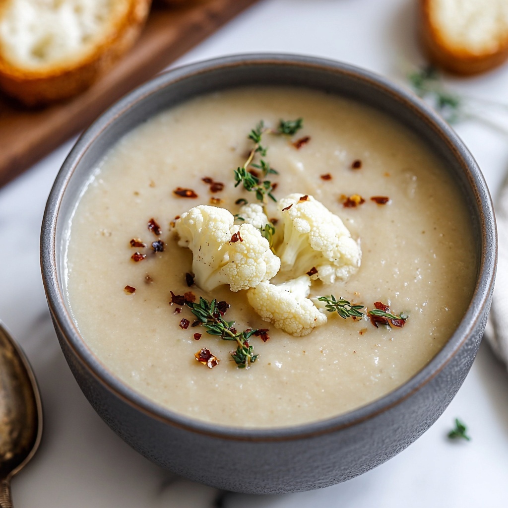 Vegan Cauliflower Soup Recipe - Recipe Image