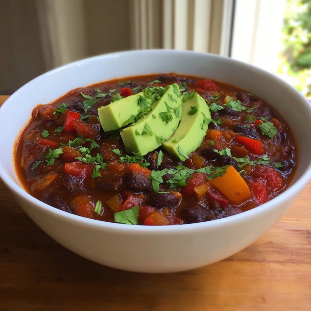 Incredibly Easy Vegetarian Chili Recipe - Recipe Image