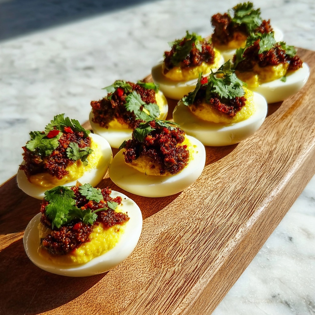 Jalapeno Deviled Eggs with Ground Beef Recipe - Recipe Image