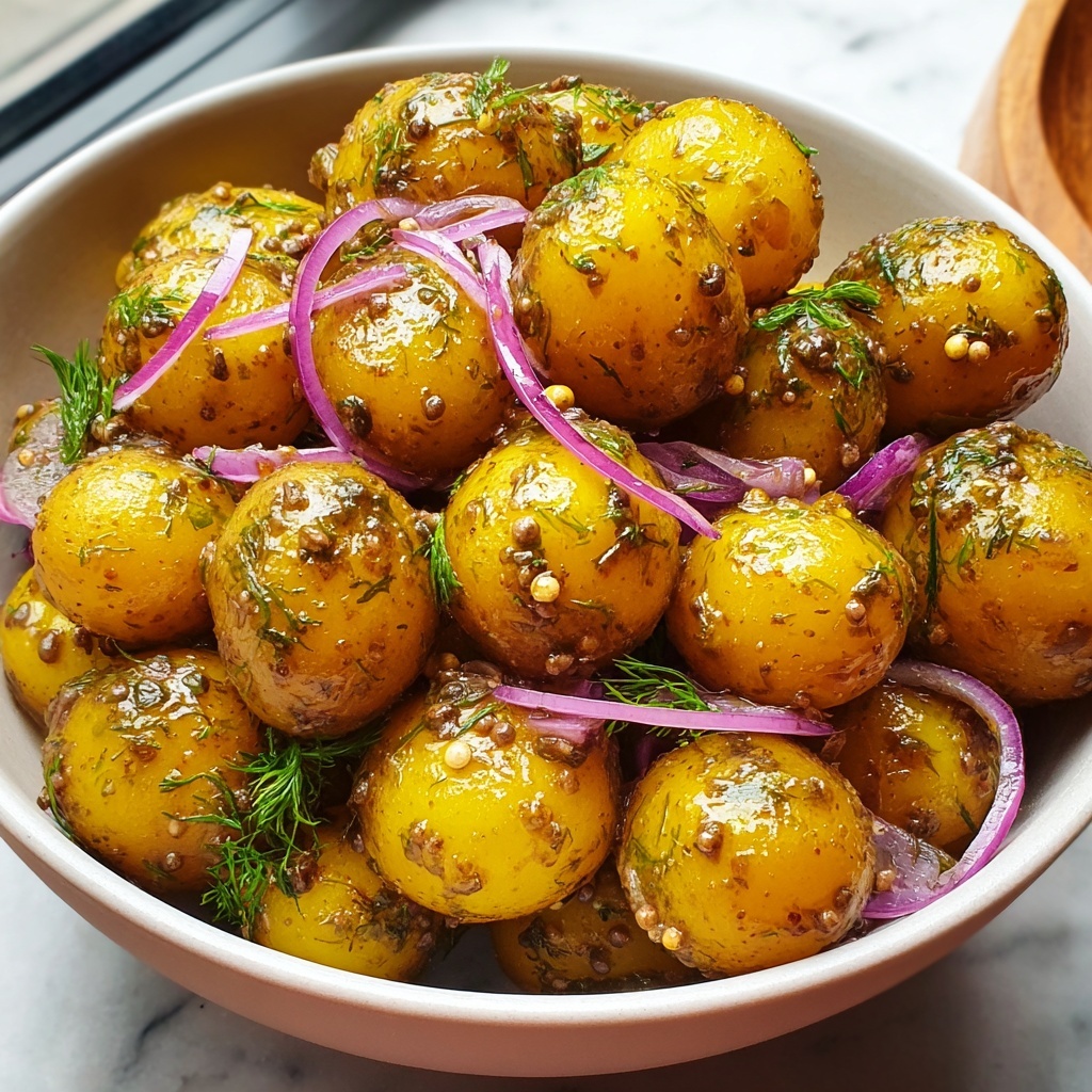 Honey Mustard Baby Potato Salad with Fresh Dill Recipe - Recipe Image