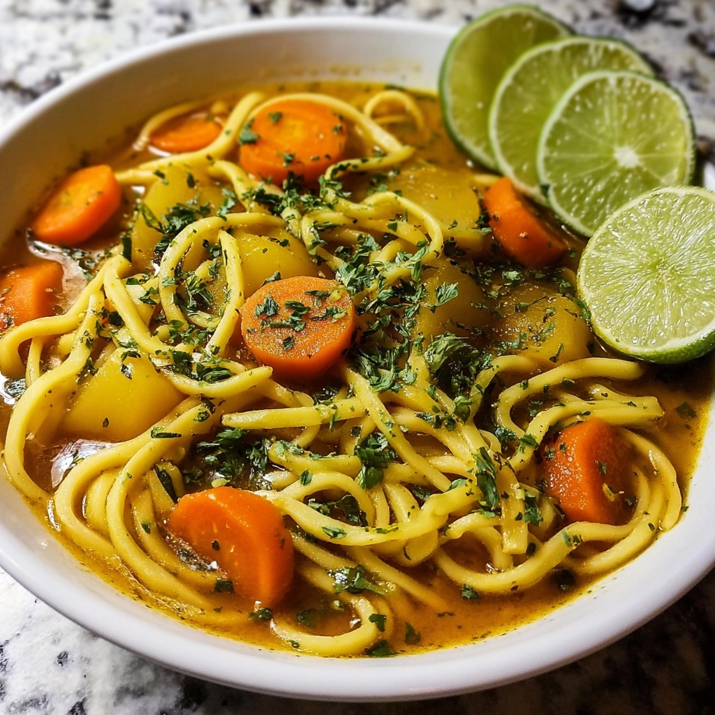 Curry Coconut Noodle Soup Recipe - Recipe Image