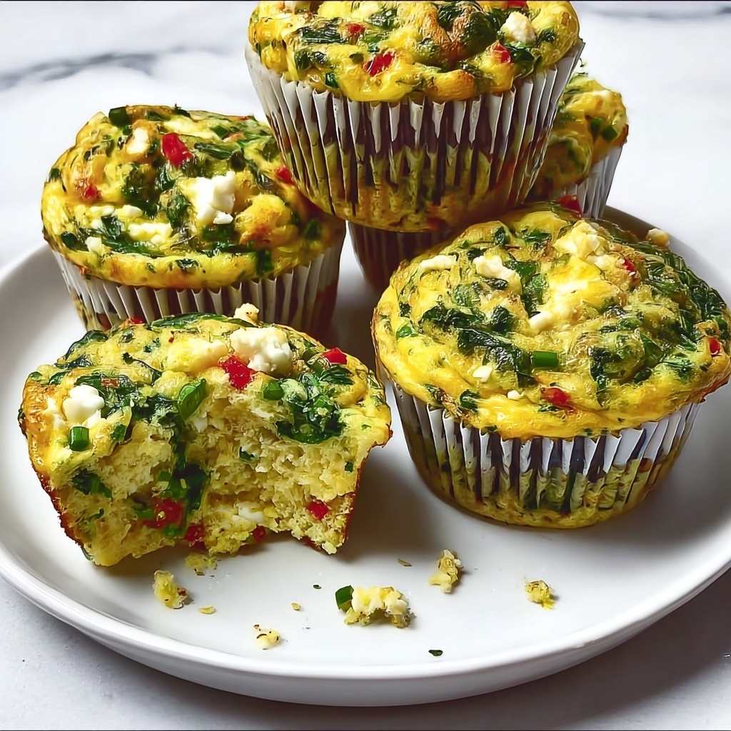 Spinach Feta Egg Muffins Recipe - Recipe Image