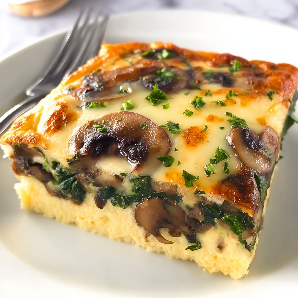 Herb Mushroom Breakfast Bake Recipe - Recipe Image